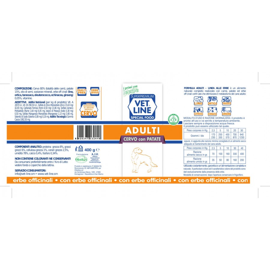 ADULTI CERVO 400G