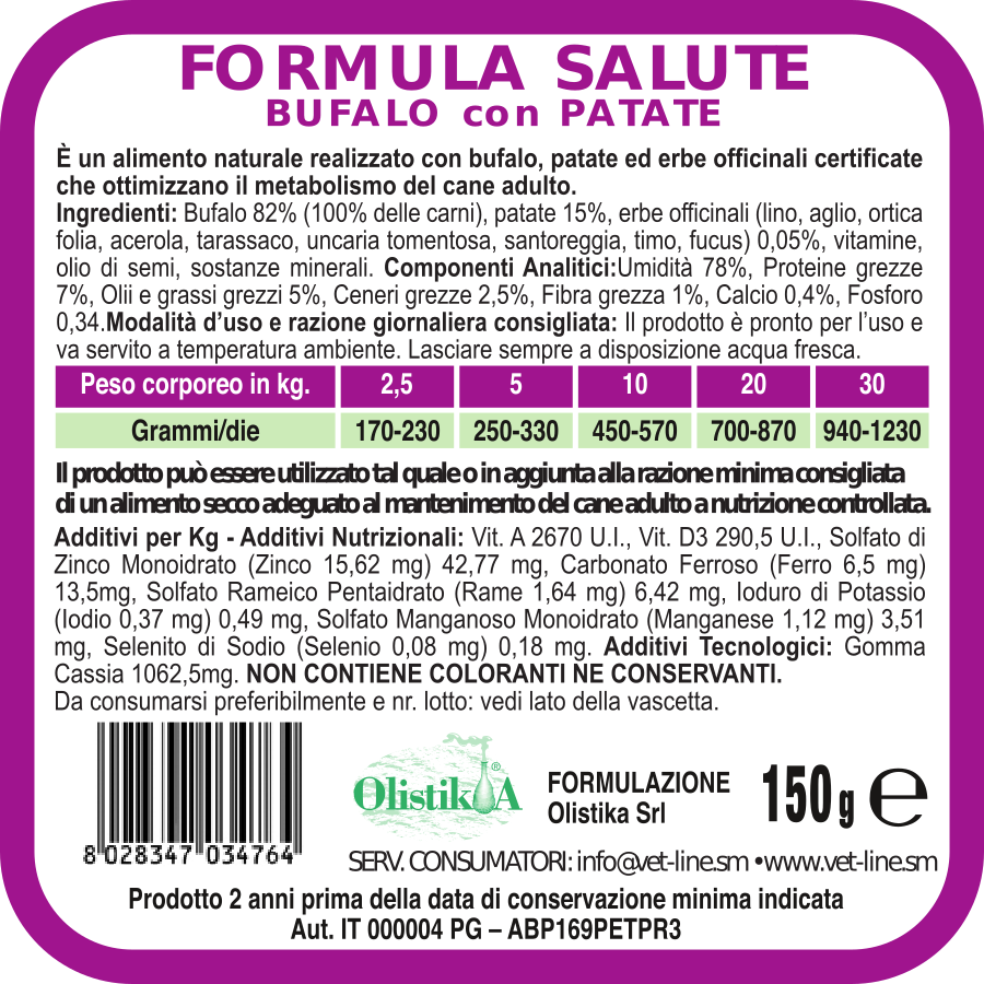 SALUTE BUFALO 150G
